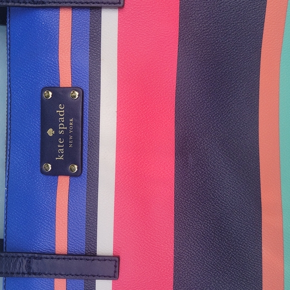 Kate Spade Laurel Way striped baby bag tote - Picture 2 of 13